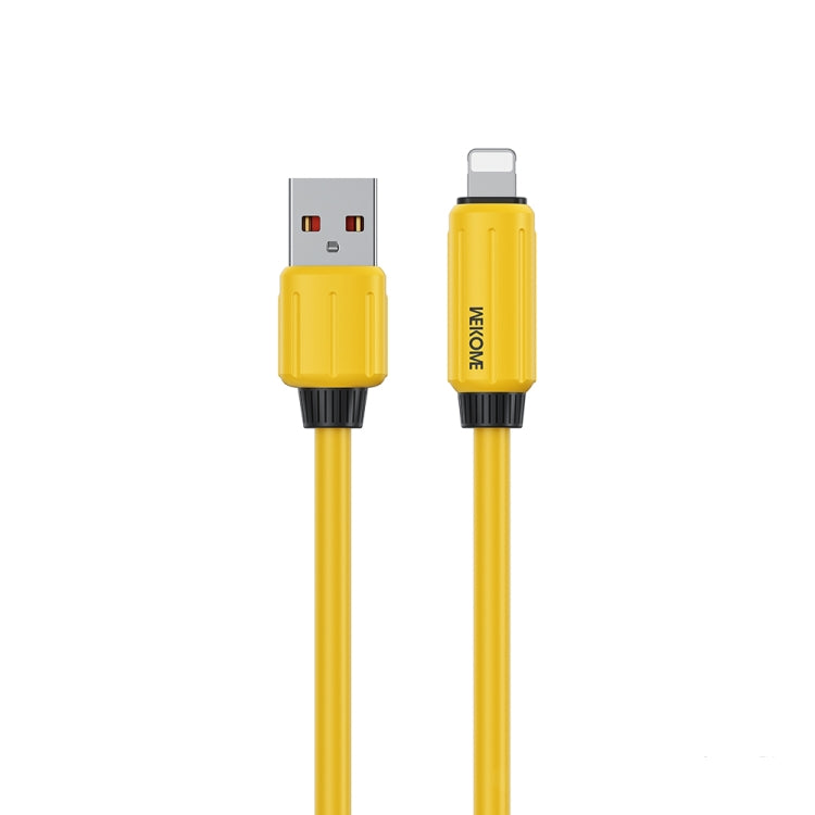 كابل بيانات شحن سريع WK WDC-27i من السيليكون الطبيعي المرن بطول 1 متر 12 واط USB إلى 8 دبابيس، WDC-27i