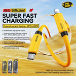WK WDC-29 سيليكون أصلي مرن 1م PD30W كابل بيانات شحن سريع Type-C إلى 8 دبابيس، WDC-29