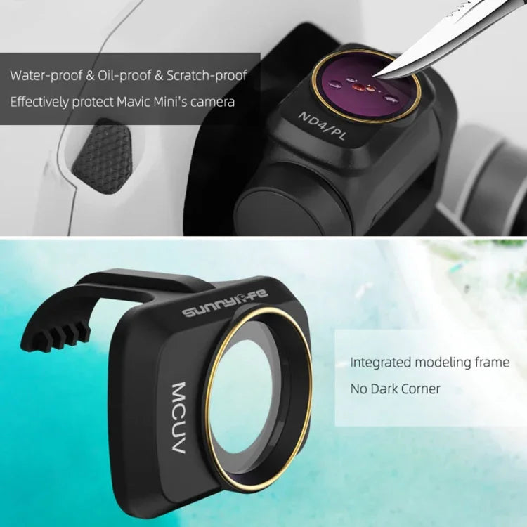 فلتر عدسة Sunnylife MM-FI9250 لطائرات DJI Mini 4K/Mini 2 SE/Mini SE/Mini 2/Mavic Mini، MCUV