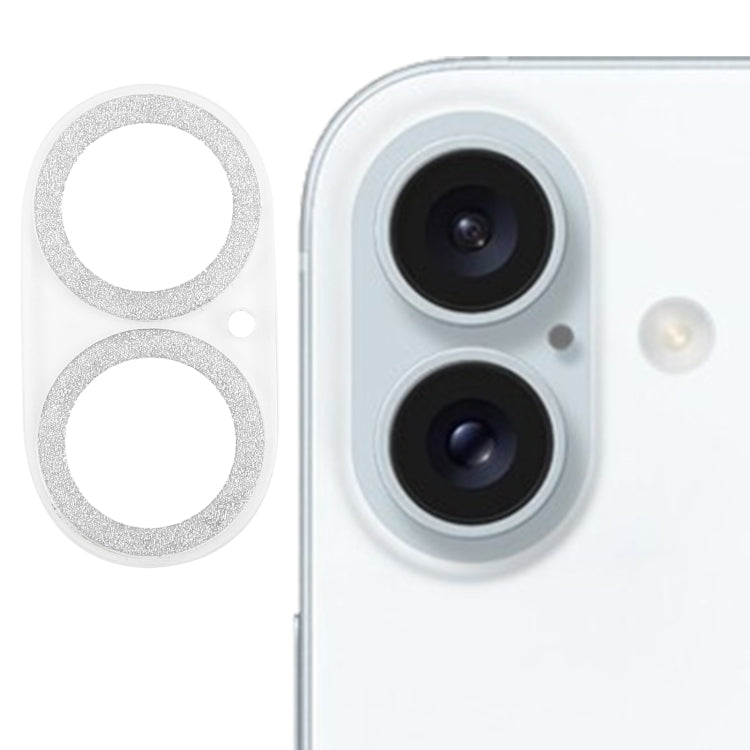 فيلم عدسة كاميرا من الزجاج المقسى مع خاتم لامع، لهواتف iPhone 17، iPhone 16 Pro / 16 Pro Max، iPhone 16 / 16 Plus