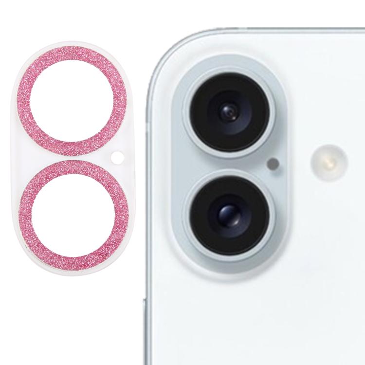 فيلم عدسة كاميرا من الزجاج المقسى مع خاتم لامع، لهواتف iPhone 17، iPhone 16 Pro / 16 Pro Max، iPhone 16 / 16 Plus