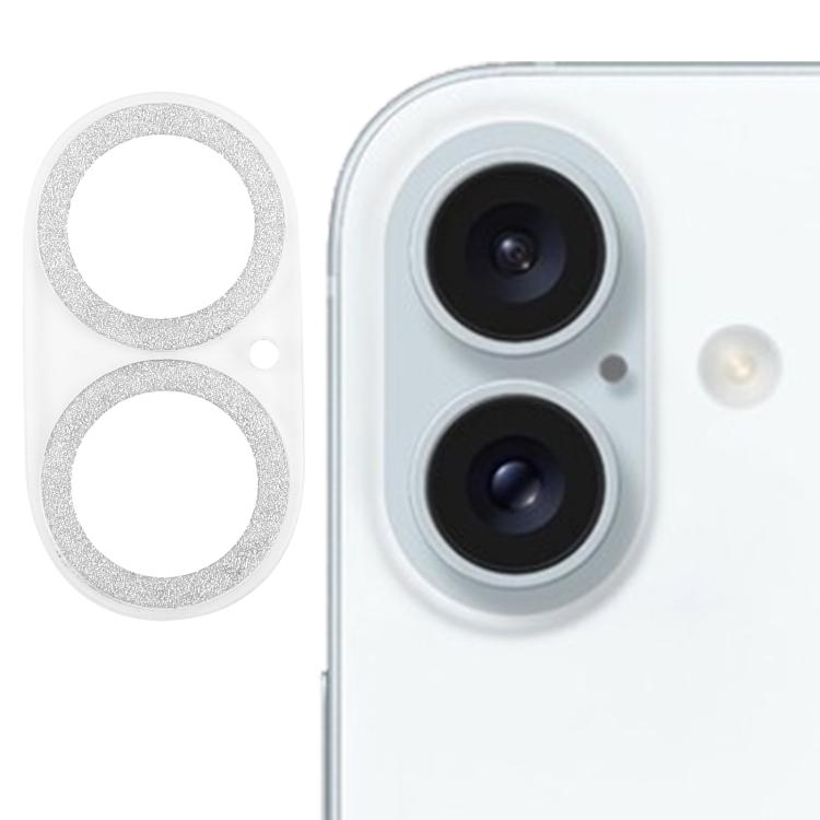 فيلم عدسة كاميرا من الزجاج المقسى مع خاتم لامع، لهواتف iPhone 17، iPhone 16 Pro / 16 Pro Max، iPhone 16 / 16 Plus