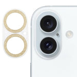 فيلم عدسة كاميرا من الزجاج المقسى مع خاتم لامع، لهواتف iPhone 17، iPhone 16 Pro / 16 Pro Max، iPhone 16 / 16 Plus