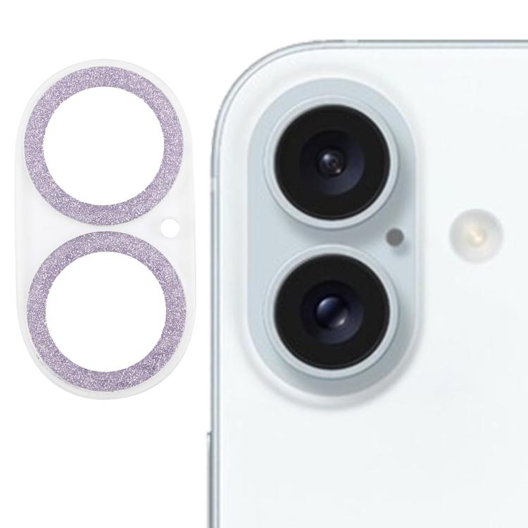 فيلم عدسة كاميرا من الزجاج المقسى مع خاتم لامع، لهواتف iPhone 17، iPhone 16 Pro / 16 Pro Max، iPhone 16 / 16 Plus