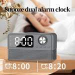 مكبر صوت بلوتوث 5.3 مع ساعة منبه LED وعرض موسيقى وراديو BT509