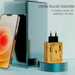 شاحن فائق السرعة HX111 120 واط USB Type-C GaN، قابس الولايات المتحدة، قابس الاتحاد الأوروبي، قابس المملكة المتحدة