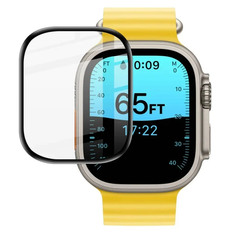 فيلم حماية ساعة عالي الدقة من Plexiglass من IMAK، لسلسلة Apple Watch 10 / 11 بمقاس 46مم، لسلسلة Apple Watch 10 / 11 بمقاس 42مم، لسلسلة Apple Watch Ultra 2 / 3 بمقاس 49مم