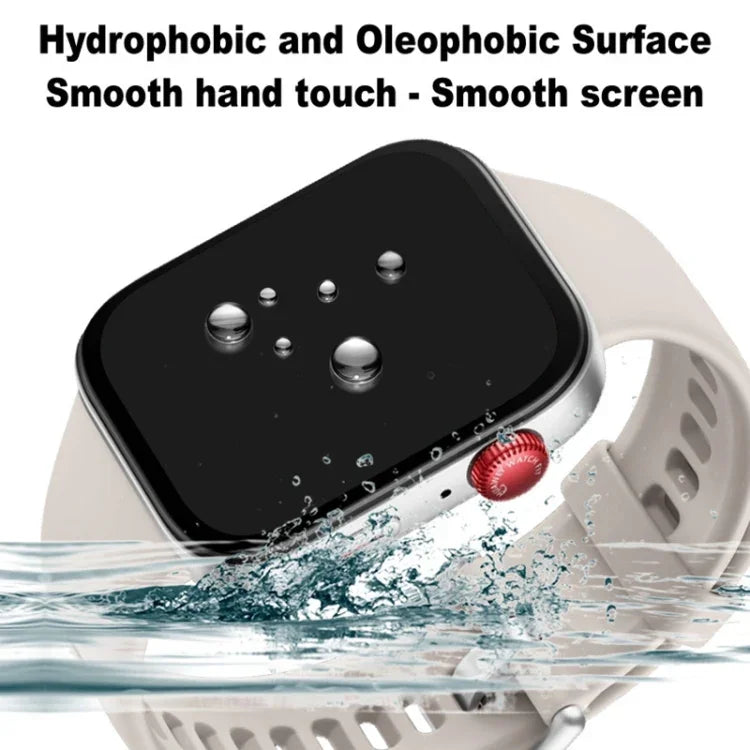 فيلم حماية ساعة عالي الدقة من Plexiglass من IMAK، لسلسلة Apple Watch 10 / 11 بمقاس 46مم، لسلسلة Apple Watch 10 / 11 بمقاس 42مم، لسلسلة Apple Watch Ultra 2 / 3 بمقاس 49مم