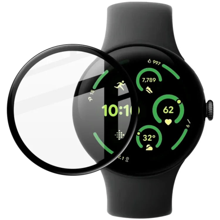 فيلم حماية ساعة من الزجاج البلكسي عالي الدقة من imak، لساعات Google Pixel Watch 4 مقاس 45 مم، Google Pixel Watch 4 مقاس 41 مم، Google Pixel Watch 3 مقاس 45 مم، Google Pixel Watch 3 مقاس 41 مم