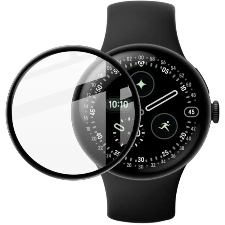 فيلم حماية ساعة من الزجاج البلكسي عالي الدقة من imak، لساعات Google Pixel Watch 4 مقاس 45 مم، Google Pixel Watch 4 مقاس 41 مم، Google Pixel Watch 3 مقاس 45 مم، Google Pixel Watch 3 مقاس 41 مم