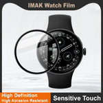 فيلم حماية ساعة من الزجاج البلكسي عالي الدقة من imak، لساعات Google Pixel Watch 4 مقاس 45 مم، Google Pixel Watch 4 مقاس 41 مم، Google Pixel Watch 3 مقاس 45 مم، Google Pixel Watch 3 مقاس 41 مم