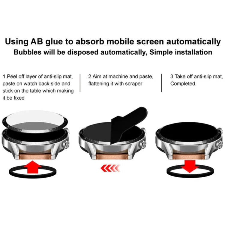 فيلم حماية ساعة من الزجاج البلكسي عالي الدقة من imak، لساعات Google Pixel Watch 4 مقاس 45 مم، Google Pixel Watch 4 مقاس 41 مم، Google Pixel Watch 3 مقاس 45 مم، Google Pixel Watch 3 مقاس 41 مم