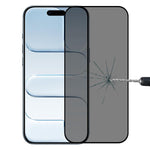 فيلم زجاج مقسى بشاشة حريرية مضادة للتجسس بتغطية كاملة، لهواتف iPhone 17 Pro Max، iPhone 17 Pro، iPhone 17، iPhone Air، iPhone 16 Pro Max، iPhone 16 Pro، iPhone 16 Plus، iPhone 16