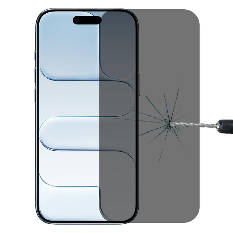 فيلم زجاج مقسى شفاف عالي التغطية الكاملة مضاد للتجسس، لهواتف iPhone 17 Pro Max، iPhone 17 Pro، iPhone 17، iPhone Air، iPhone 16 Pro Max، iPhone 16 Pro، iPhone 16 Plus، iPhone 16
