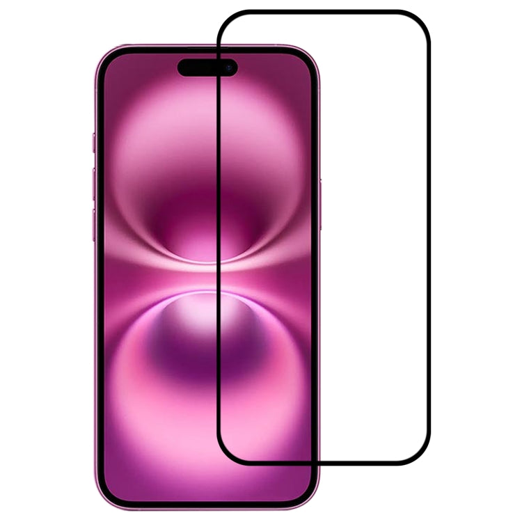 فيلم زجاج مقسى بشاشة كاملة مع غراء كامل، لهواتف iPhone 17 Pro Max، iPhone 17 Pro، iPhone 17، iPhone Air، iPhone 16 Pro Max، iPhone 16 Pro، iPhone 16 Plus، iPhone 16