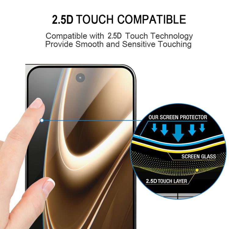 فيلم زجاج مقسى بشاشة كاملة مع غراء كامل، لهواتف iPhone 17 Pro Max، iPhone 17 Pro، iPhone 17، iPhone Air، iPhone 16 Pro Max، iPhone 16 Pro، iPhone 16 Plus، iPhone 16