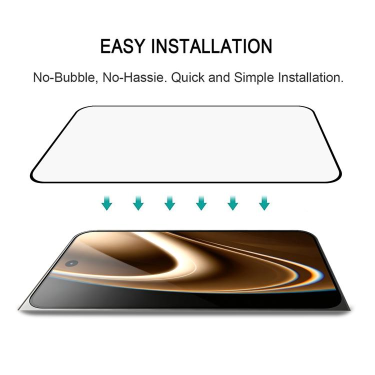 فيلم زجاج مقسى بشاشة كاملة مع غراء كامل، لهواتف iPhone 17 Pro Max، iPhone 17 Pro، iPhone 17، iPhone Air، iPhone 16 Pro Max، iPhone 16 Pro، iPhone 16 Plus، iPhone 16