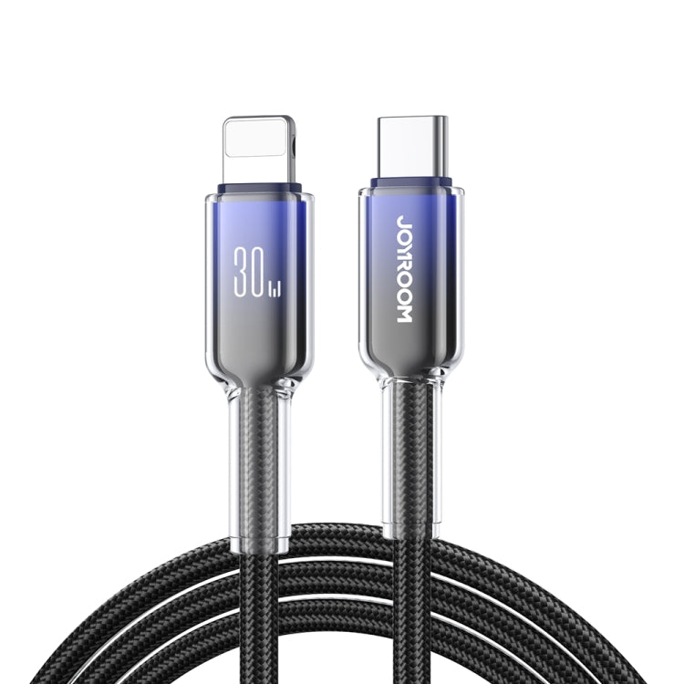 JOYROOM S-A42 سلسلة كريستال واضحة كابل بيانات شحن سريع، الطول: 1.2م، كابل Type-C إلى Type-C، كابل Type-C إلى 8 دبابيس، كابل USB إلى Type-C، كابل USB إلى 8 دبابيس