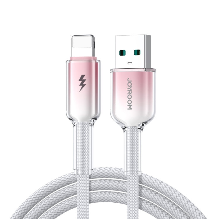 JOYROOM S-A42 سلسلة كريستال واضحة كابل بيانات شحن سريع، الطول: 1.2م، كابل Type-C إلى Type-C، كابل Type-C إلى 8 دبابيس، كابل USB إلى Type-C، كابل USB إلى 8 دبابيس