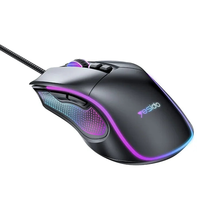 ماوس سلكي RGB بدقة 7200DPI USB من Yesido KB20، KB20