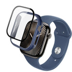 غطاء ساعة متكامل مع فيلم من imak، لسلسلة Apple Watch 10/11 بمقاس 46مم، لسلسلة Apple Watch 10/11 بمقاس 42مم