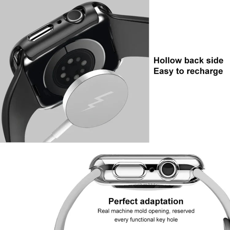 غطاء ساعة متكامل مع فيلم من imak، لسلسلة Apple Watch 10/11 بمقاس 46مم، لسلسلة Apple Watch 10/11 بمقاس 42مم