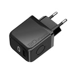 شاحن سريع M167 PD 20 واط Type-C و USB QC 3.0، قابس الاتحاد الأوروبي، قابس الولايات المتحدة