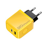شاحن سريع M167 PD 20 واط Type-C و USB QC 3.0، قابس الاتحاد الأوروبي، قابس الولايات المتحدة