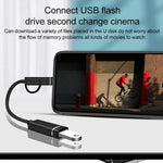 محول OTG 3 في 1 من USB أنثى إلى Micro USB، Type-C، ذكر 8 دبابيس