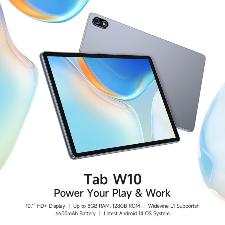 جهاز لوحي Ulefone Tab W10 واي فاي، شاشة 10.1 بوصة، أندرويد 14، معالج Unisoc T606 ثماني النواة، قابس الاتحاد الأوروبي، Tab W10