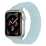 سوار ساعة مربع من الراتنج بحبل مطاطي، لساعات Apple Watch بمقاسات 46مم / 49مم / 45مم / 44مم، لساعات Apple Watch بمقاسات 42مم / 41مم / 40مم / 38مم