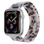 سوار ساعة مربع من الراتنج بحبل مطاطي، لساعات Apple Watch بمقاسات 46مم / 49مم / 45مم / 44مم، لساعات Apple Watch بمقاسات 42مم / 41مم / 40مم / 38مم
