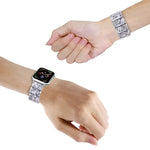 سوار ساعة مربع من الراتنج بحبل مطاطي، لساعات Apple Watch بمقاسات 46مم / 49مم / 45مم / 44مم، لساعات Apple Watch بمقاسات 42مم / 41مم / 40مم / 38مم