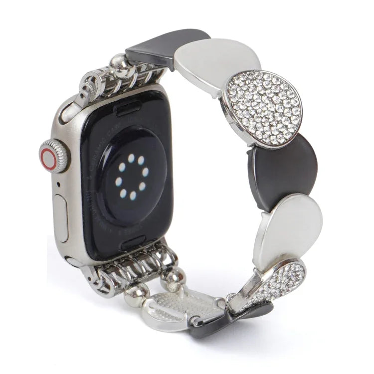 سوار ساعة معدني بسلسلة من سبيكة، لساعات Apple Watch بمقاسات 46مم / 49مم / 45مم / 44مم، لساعات Apple Watch بمقاسات 42مم / 41مم / 40مم / 38مم
