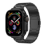 سوار ساعة من سبيكة التيتانيوم المغناطيسي بثلاث خرزات، لساعات Apple Watch بمقاسات 46مم / 49مم / 45مم / 44مم، لساعات Apple Watch بمقاسات 42مم / 41مم / 40مم / 38مم