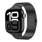 سوار ساعة من سبيكة التيتانيوم المغناطيسي بثلاث خرزات، لساعات Apple Watch بمقاسات 46مم / 49مم / 45مم / 44مم، لساعات Apple Watch بمقاسات 42مم / 41مم / 40مم / 38مم