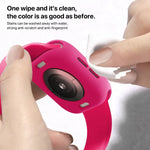 غطاء ساعة نصف تغطية من TPU بنمط الحلوى، لسلسلة Apple Watch 11 / 10 مقاس 46مم، لسلسلة Apple Watch 11 / 10 مقاس 42مم