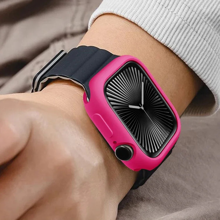 غطاء ساعة نصف تغطية من TPU بنمط الحلوى، لسلسلة Apple Watch 11 / 10 مقاس 46مم، لسلسلة Apple Watch 11 / 10 مقاس 42مم