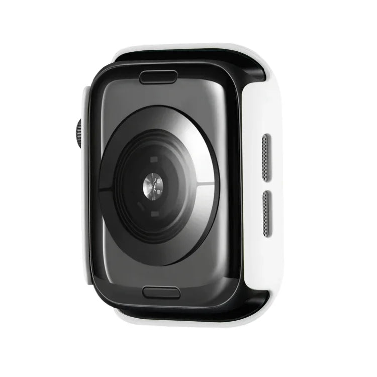 غطاء ساعة بإطار PC نصف تغطية مع طلاء رذاذي، لسلسلة Apple Watch 10 / 11 بمقاس 46مم، لسلسلة Apple Watch 10 / 11 بمقاس 42مم