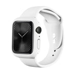 غطاء ساعة بإطار PC نصف تغطية مع طلاء رذاذي، لسلسلة Apple Watch 10 / 11 بمقاس 46مم، لسلسلة Apple Watch 10 / 11 بمقاس 42مم
