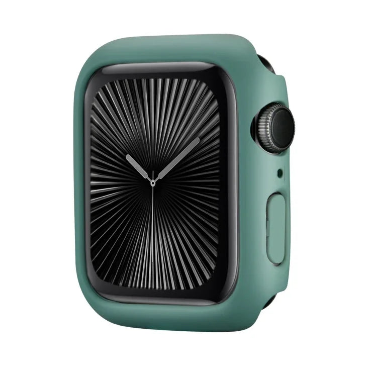 غطاء ساعة بإطار PC نصف تغطية مع طلاء رذاذي، لسلسلة Apple Watch 10 / 11 بمقاس 46مم، لسلسلة Apple Watch 10 / 11 بمقاس 42مم