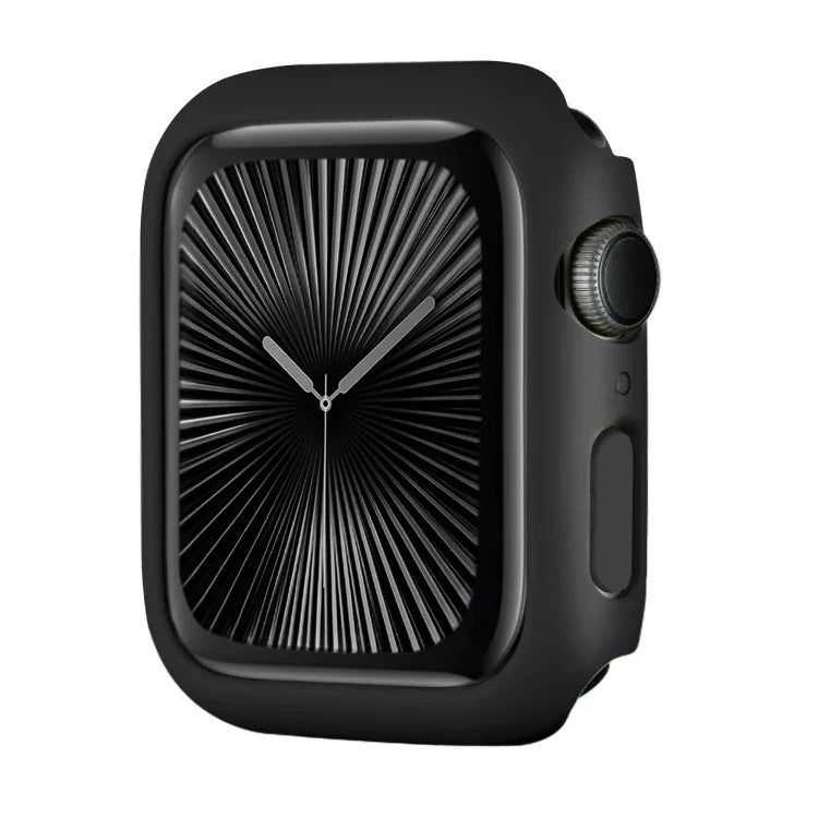 غطاء ساعة بإطار PC نصف تغطية مع طلاء رذاذي، لسلسلة Apple Watch 10 / 11 بمقاس 46مم، لسلسلة Apple Watch 10 / 11 بمقاس 42مم