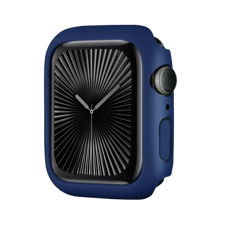 غطاء ساعة بإطار PC نصف تغطية مع طلاء رذاذي، لسلسلة Apple Watch 10 / 11 بمقاس 46مم، لسلسلة Apple Watch 10 / 11 بمقاس 42مم