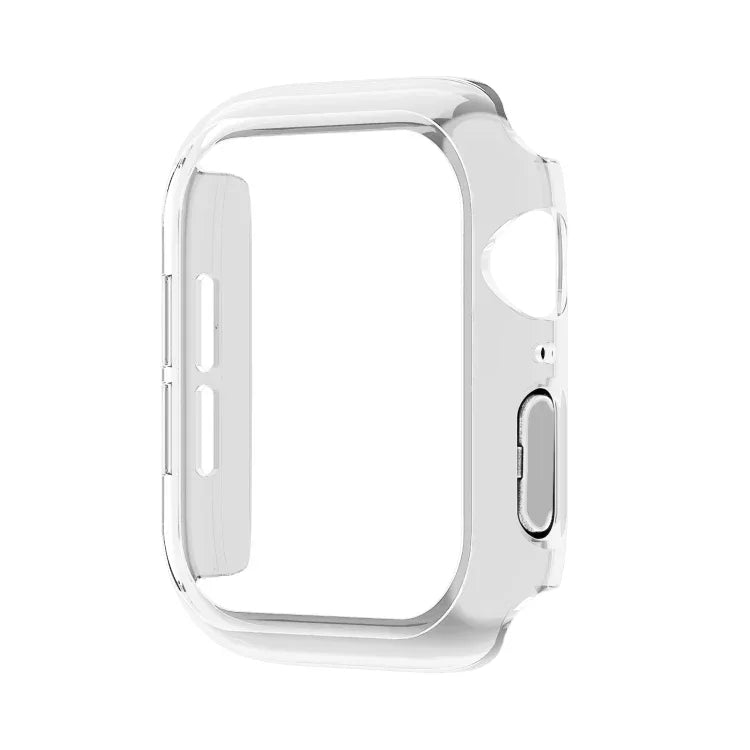 غطاء ساعة بإطار PC نصف تغطية مع طلاء رذاذي، لسلسلة Apple Watch 10 / 11 بمقاس 46مم، لسلسلة Apple Watch 10 / 11 بمقاس 42مم