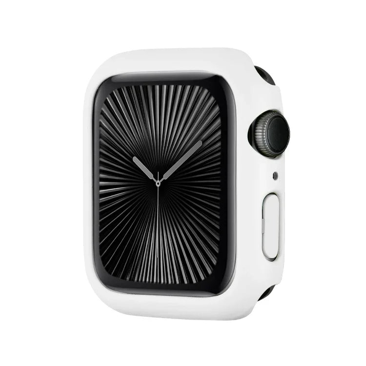 غطاء ساعة بإطار PC نصف تغطية مع طلاء رذاذي، لسلسلة Apple Watch 10 / 11 بمقاس 46مم، لسلسلة Apple Watch 10 / 11 بمقاس 42مم