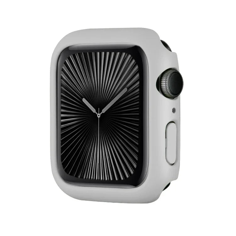 غطاء ساعة بإطار PC نصف تغطية مع طلاء رذاذي، لسلسلة Apple Watch 10 / 11 بمقاس 46مم، لسلسلة Apple Watch 10 / 11 بمقاس 42مم