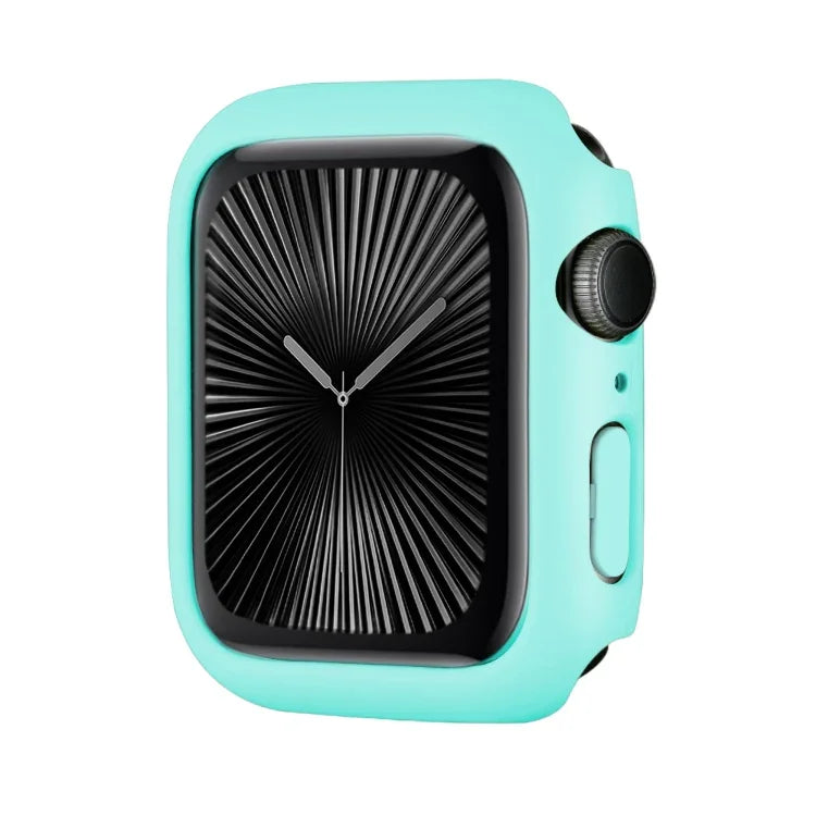 غطاء ساعة بإطار PC نصف تغطية مع طلاء رذاذي، لسلسلة Apple Watch 10 / 11 بمقاس 46مم، لسلسلة Apple Watch 10 / 11 بمقاس 42مم