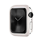 غطاء ساعة بإطار PC نصف تغطية مع طلاء رذاذي، لسلسلة Apple Watch 10 / 11 بمقاس 46مم، لسلسلة Apple Watch 10 / 11 بمقاس 42مم