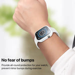 غطاء ساعة من فيلم مقسى مدمج من البولي كربونات، لسلسلة Apple Watch 10 / 11 مقاس 46مم، لسلسلة Apple Watch 10 / 11 مقاس 42مم