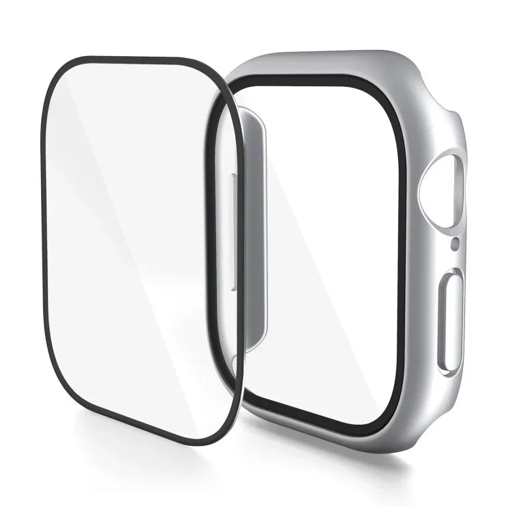 غطاء ساعة من فيلم مقسى مدمج من البولي كربونات، لسلسلة Apple Watch 10 / 11 مقاس 46مم، لسلسلة Apple Watch 10 / 11 مقاس 42مم